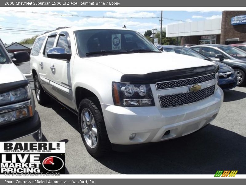Summit White / Ebony 2008 Chevrolet Suburban 1500 LTZ 4x4