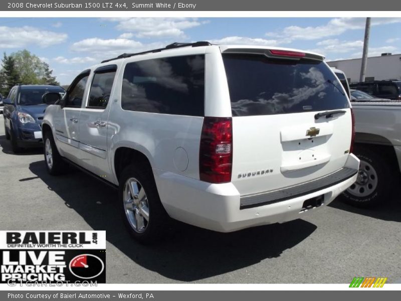 Summit White / Ebony 2008 Chevrolet Suburban 1500 LTZ 4x4