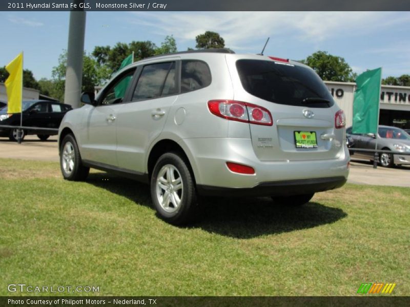 Moonstone Silver / Gray 2011 Hyundai Santa Fe GLS