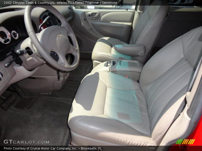 Inferno Red Tinted Pearlcoat / Sandstone 2002 Chrysler Town & Country LXi