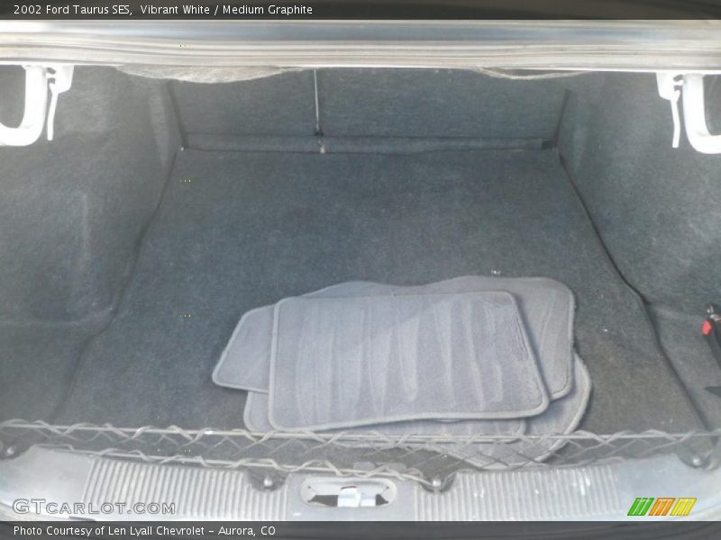 Vibrant White / Medium Graphite 2002 Ford Taurus SES