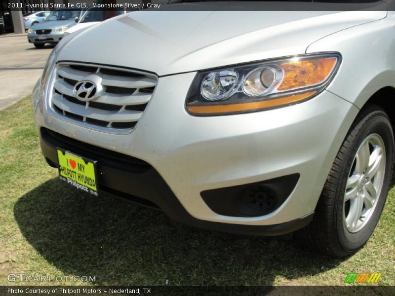 Moonstone Silver / Gray 2011 Hyundai Santa Fe GLS
