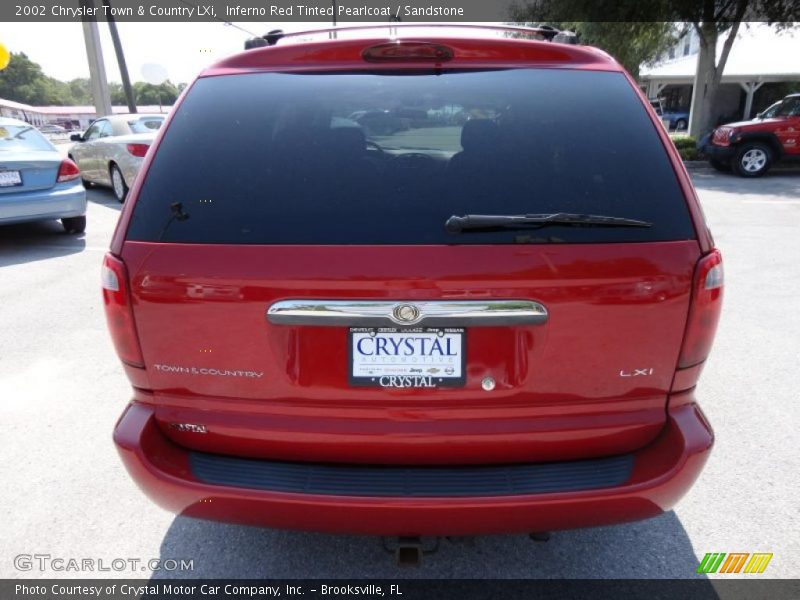 Inferno Red Tinted Pearlcoat / Sandstone 2002 Chrysler Town & Country LXi