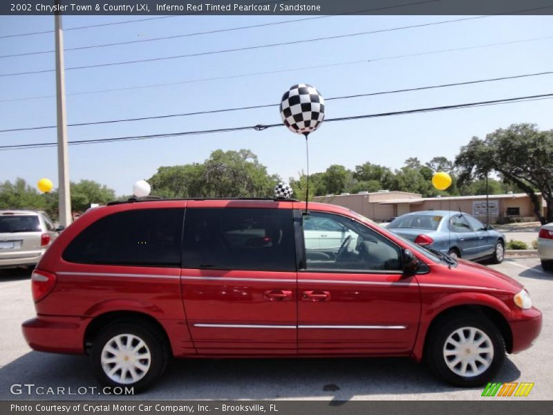 Inferno Red Tinted Pearlcoat / Sandstone 2002 Chrysler Town & Country LXi