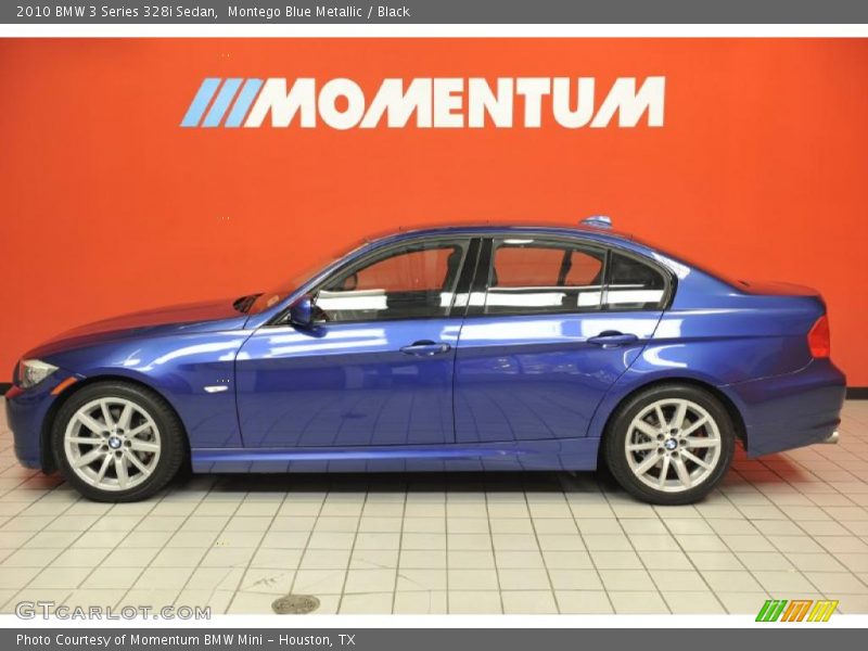 Montego Blue Metallic / Black 2010 BMW 3 Series 328i Sedan