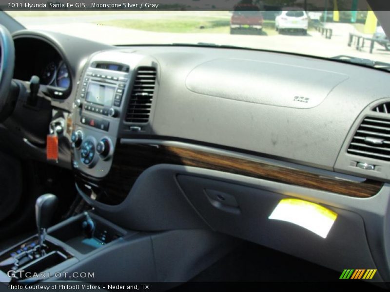 Moonstone Silver / Gray 2011 Hyundai Santa Fe GLS