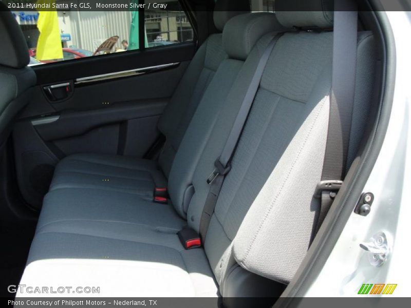 Moonstone Silver / Gray 2011 Hyundai Santa Fe GLS