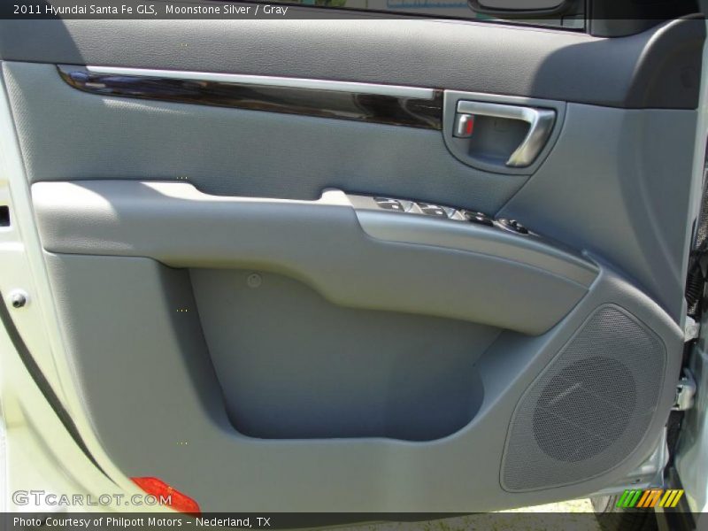 Moonstone Silver / Gray 2011 Hyundai Santa Fe GLS