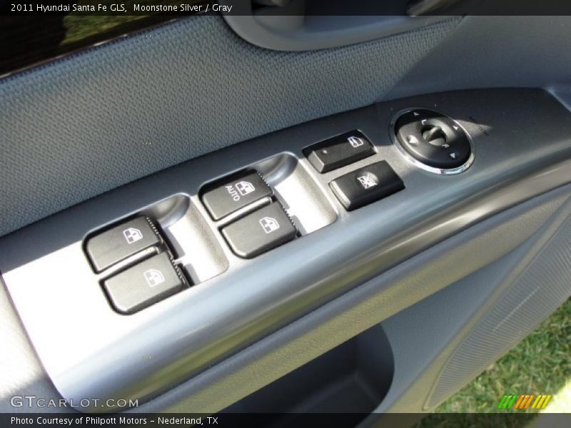 Moonstone Silver / Gray 2011 Hyundai Santa Fe GLS