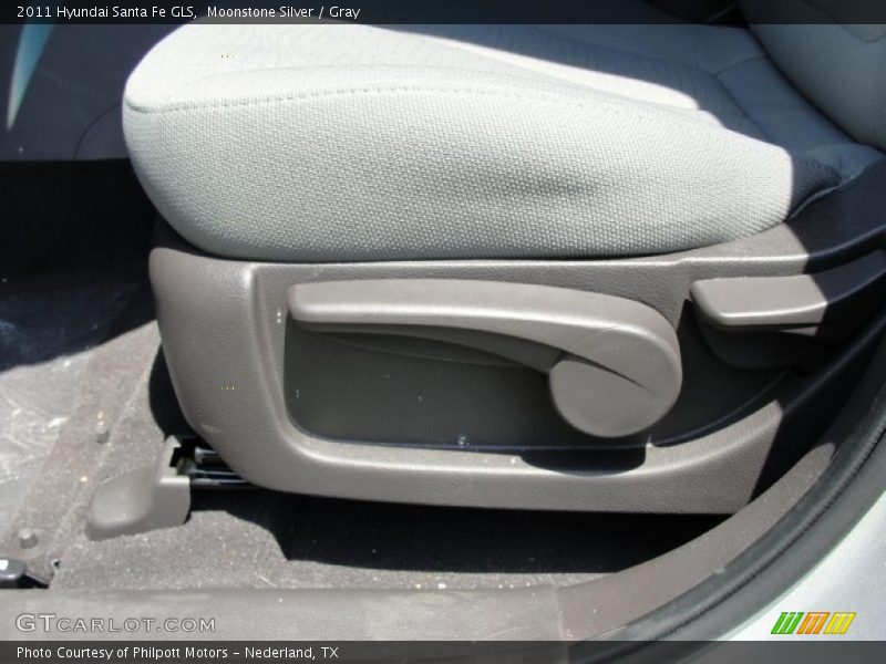 Moonstone Silver / Gray 2011 Hyundai Santa Fe GLS