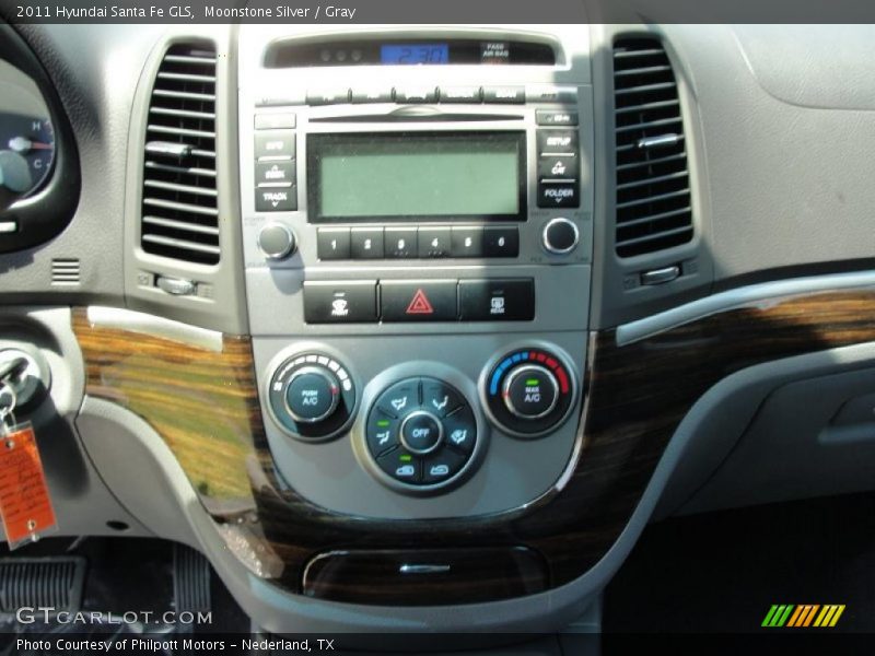 Moonstone Silver / Gray 2011 Hyundai Santa Fe GLS