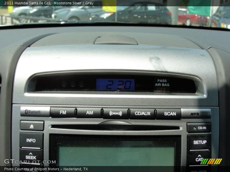 Moonstone Silver / Gray 2011 Hyundai Santa Fe GLS