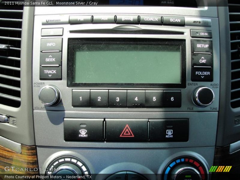 Moonstone Silver / Gray 2011 Hyundai Santa Fe GLS