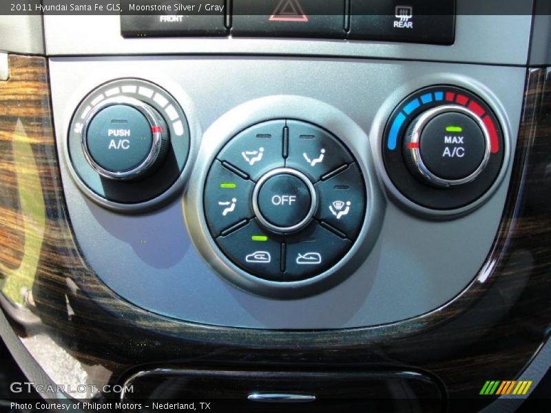 Moonstone Silver / Gray 2011 Hyundai Santa Fe GLS