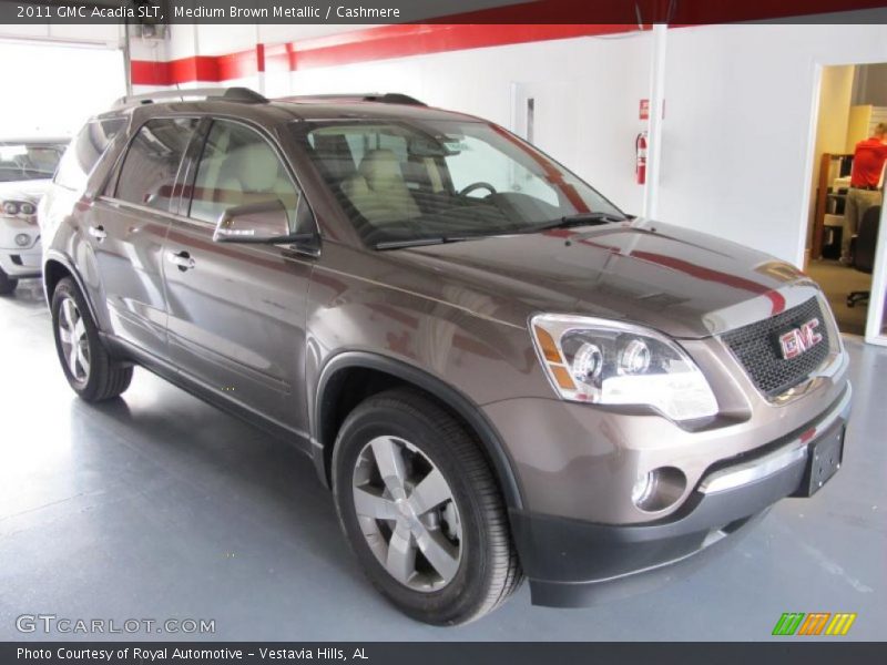 Medium Brown Metallic / Cashmere 2011 GMC Acadia SLT