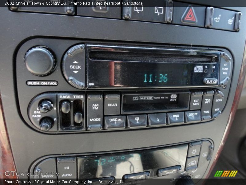 Controls of 2002 Town & Country LXi