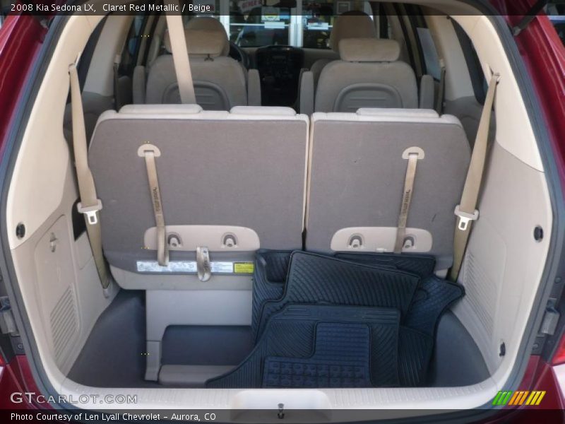 Claret Red Metallic / Beige 2008 Kia Sedona LX