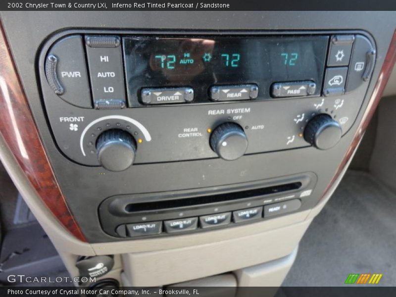 Controls of 2002 Town & Country LXi