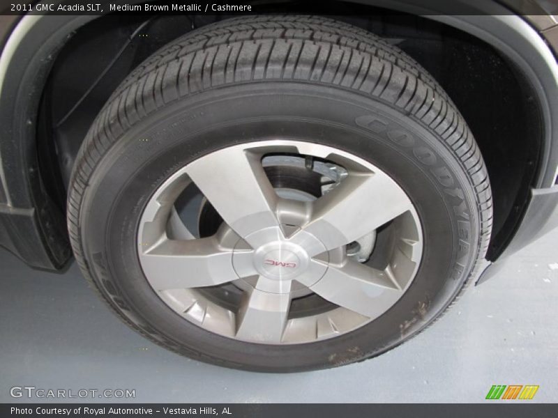 Medium Brown Metallic / Cashmere 2011 GMC Acadia SLT
