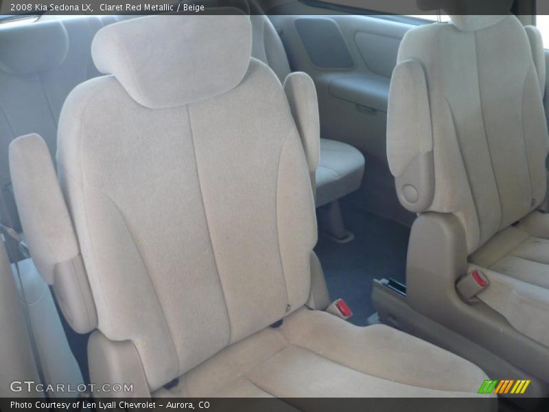 Claret Red Metallic / Beige 2008 Kia Sedona LX