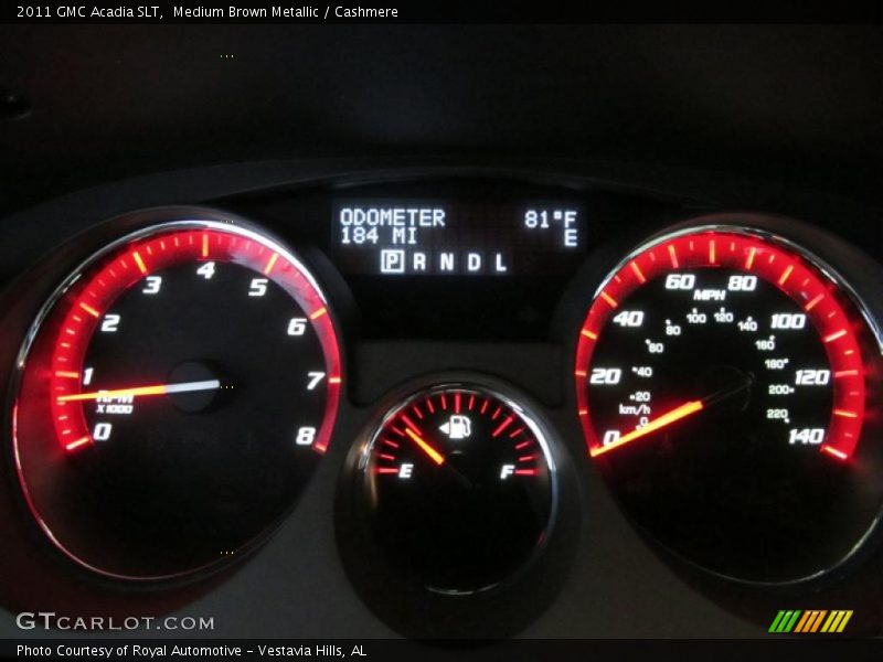 Medium Brown Metallic / Cashmere 2011 GMC Acadia SLT