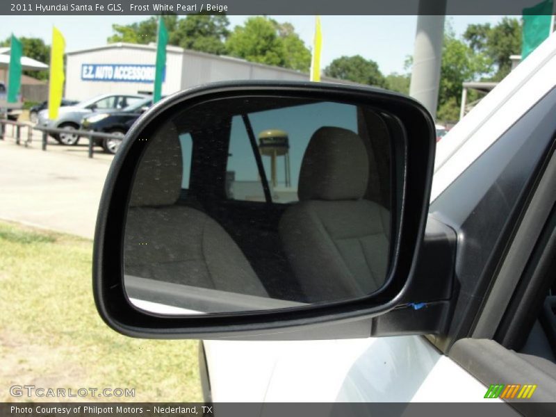 Frost White Pearl / Beige 2011 Hyundai Santa Fe GLS