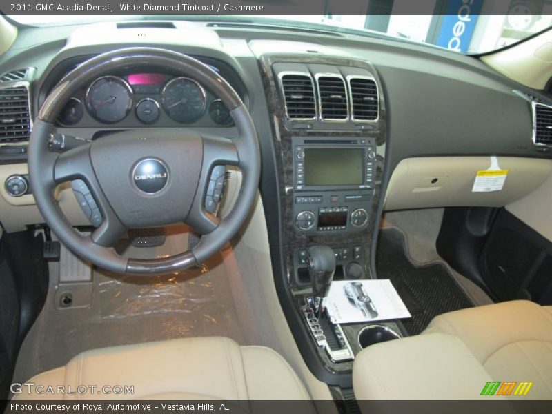 White Diamond Tintcoat / Cashmere 2011 GMC Acadia Denali