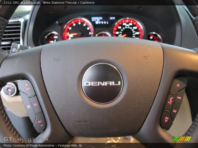 White Diamond Tintcoat / Cashmere 2011 GMC Acadia Denali