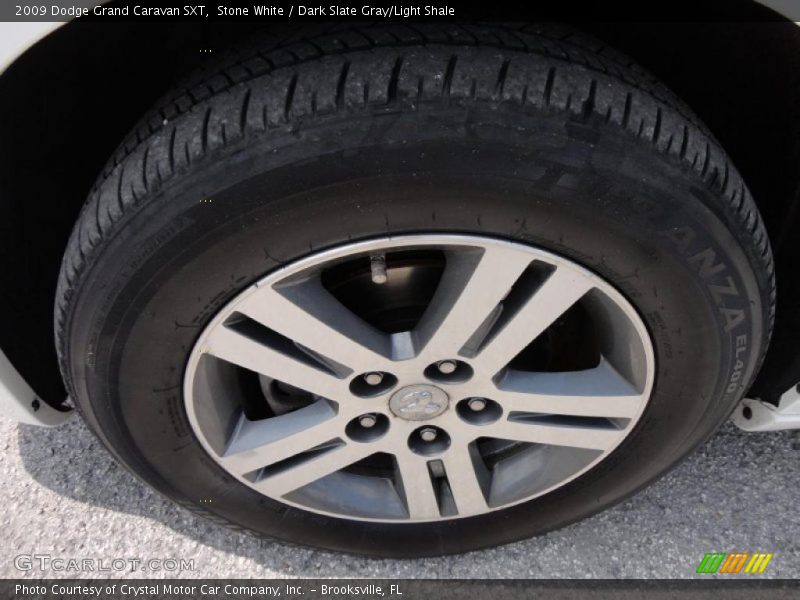 Stone White / Dark Slate Gray/Light Shale 2009 Dodge Grand Caravan SXT