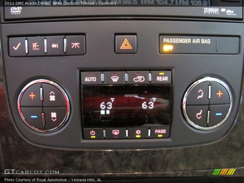 White Diamond Tintcoat / Cashmere 2011 GMC Acadia Denali
