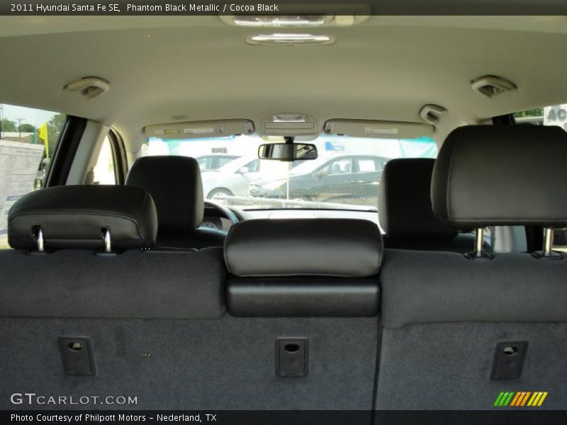 Phantom Black Metallic / Cocoa Black 2011 Hyundai Santa Fe SE