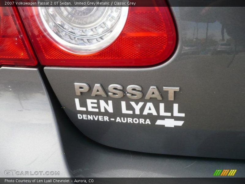 United Grey Metallic / Classic Grey 2007 Volkswagen Passat 2.0T Sedan