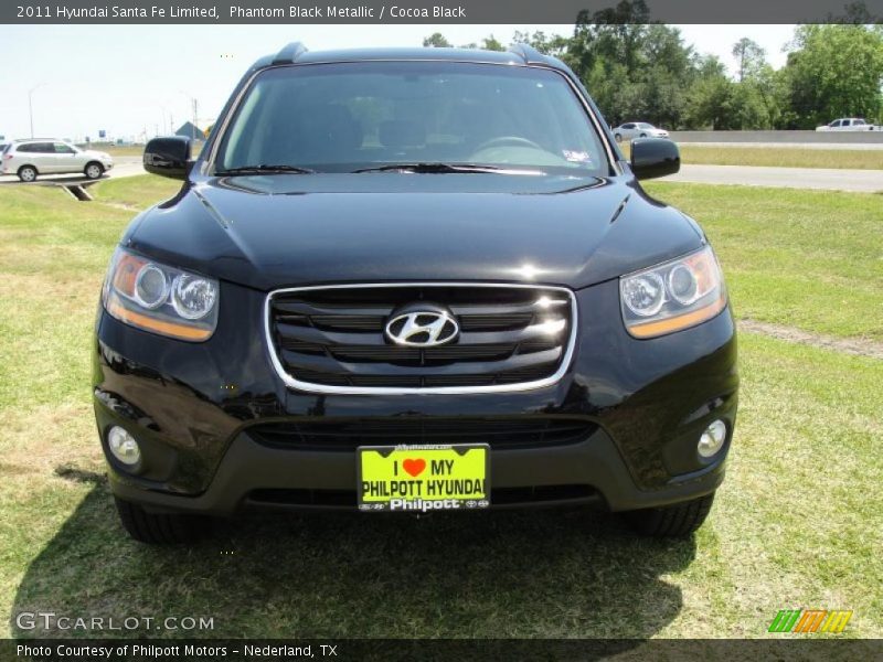 Phantom Black Metallic / Cocoa Black 2011 Hyundai Santa Fe Limited