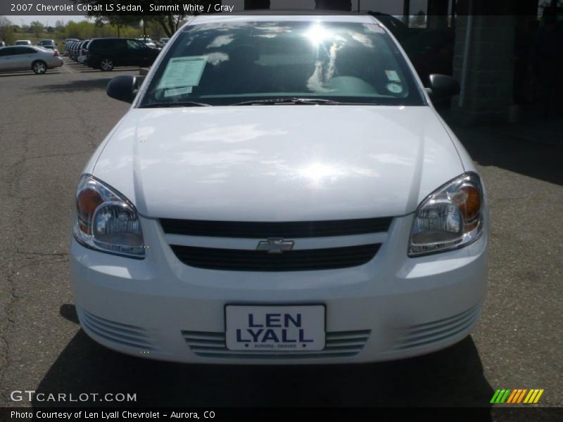 Summit White / Gray 2007 Chevrolet Cobalt LS Sedan
