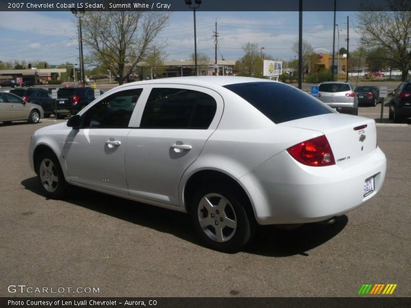 Summit White / Gray 2007 Chevrolet Cobalt LS Sedan