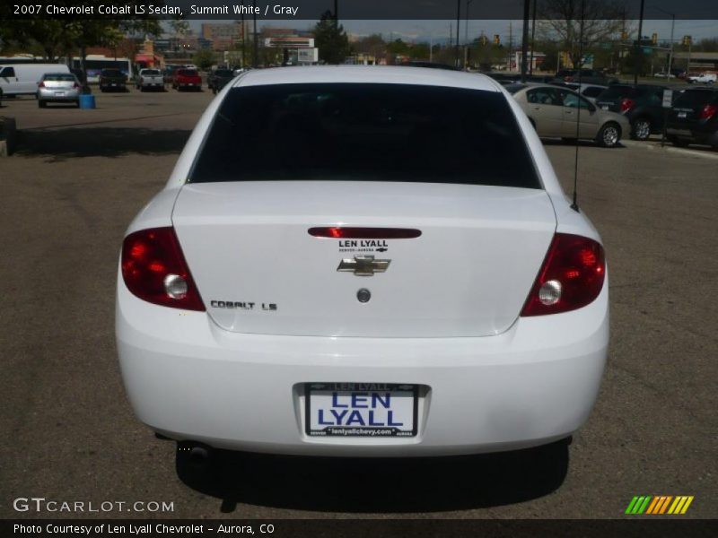 Summit White / Gray 2007 Chevrolet Cobalt LS Sedan