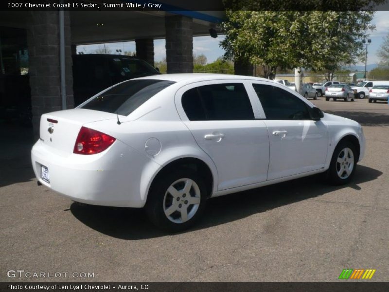 Summit White / Gray 2007 Chevrolet Cobalt LS Sedan