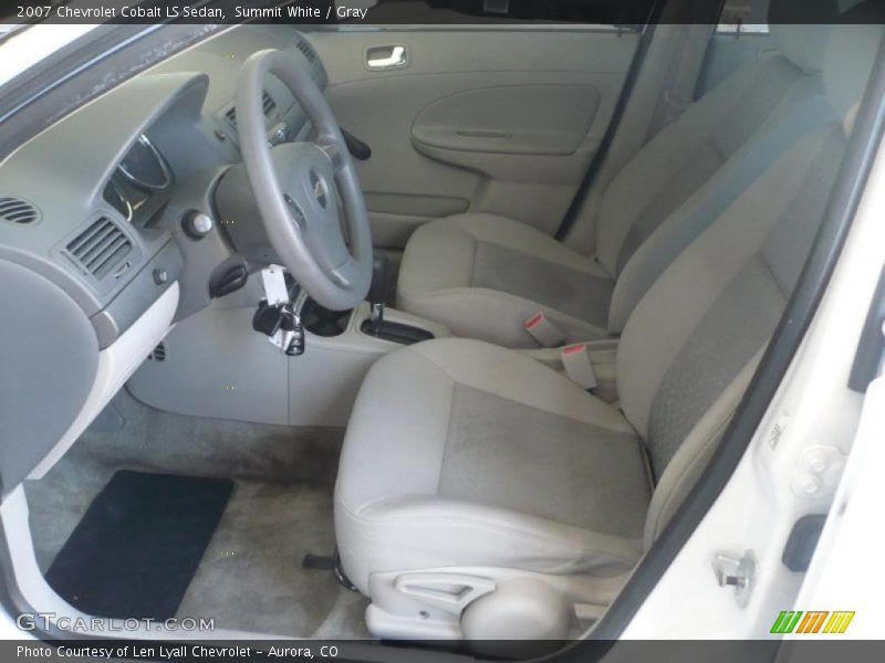 Summit White / Gray 2007 Chevrolet Cobalt LS Sedan