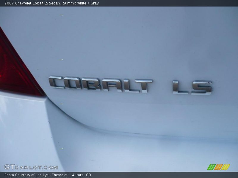 Summit White / Gray 2007 Chevrolet Cobalt LS Sedan