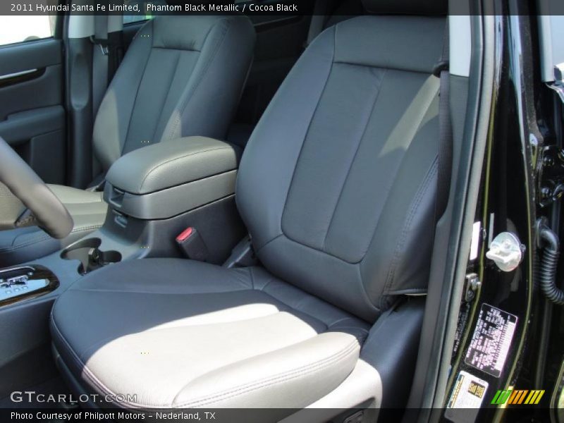 Phantom Black Metallic / Cocoa Black 2011 Hyundai Santa Fe Limited