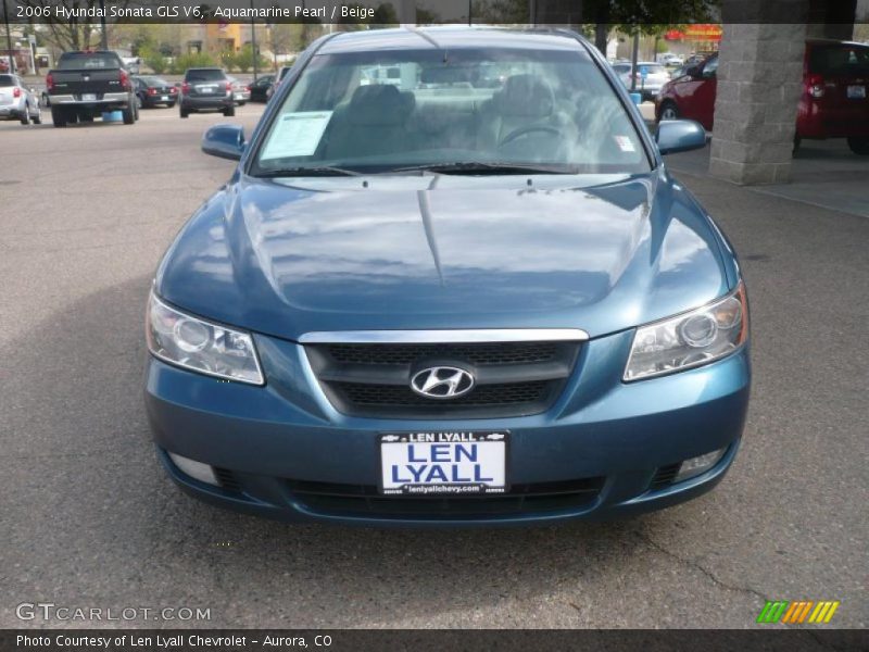 Aquamarine Pearl / Beige 2006 Hyundai Sonata GLS V6
