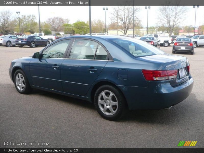 Aquamarine Pearl / Beige 2006 Hyundai Sonata GLS V6
