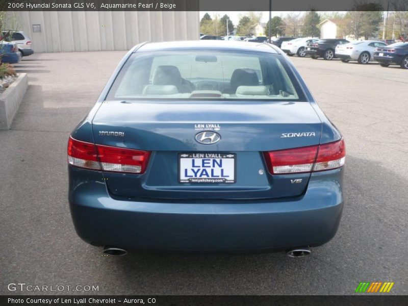 Aquamarine Pearl / Beige 2006 Hyundai Sonata GLS V6