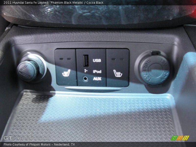 Phantom Black Metallic / Cocoa Black 2011 Hyundai Santa Fe Limited