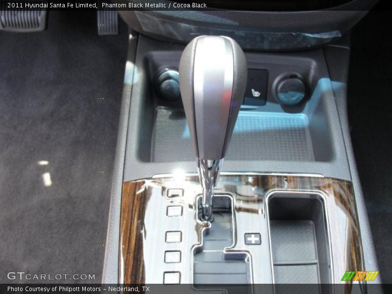 Phantom Black Metallic / Cocoa Black 2011 Hyundai Santa Fe Limited