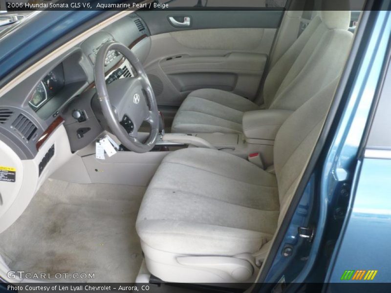 Aquamarine Pearl / Beige 2006 Hyundai Sonata GLS V6