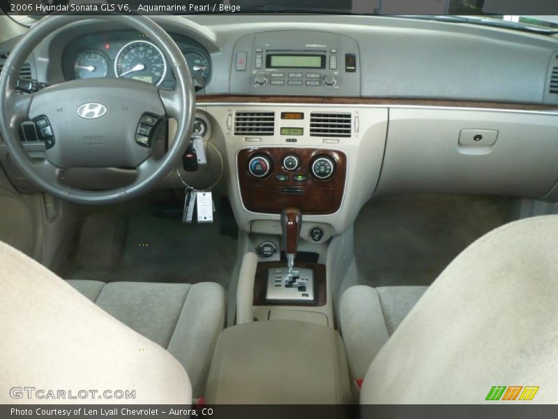Aquamarine Pearl / Beige 2006 Hyundai Sonata GLS V6