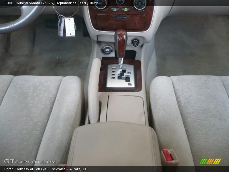 Aquamarine Pearl / Beige 2006 Hyundai Sonata GLS V6