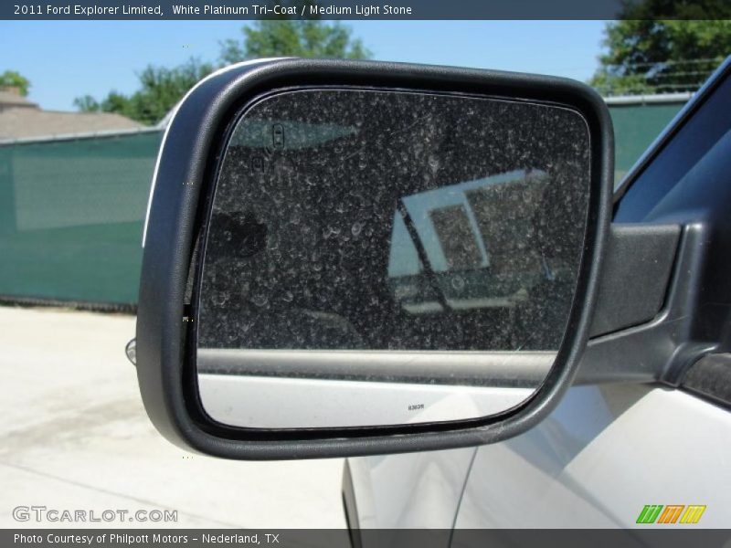 White Platinum Tri-Coat / Medium Light Stone 2011 Ford Explorer Limited
