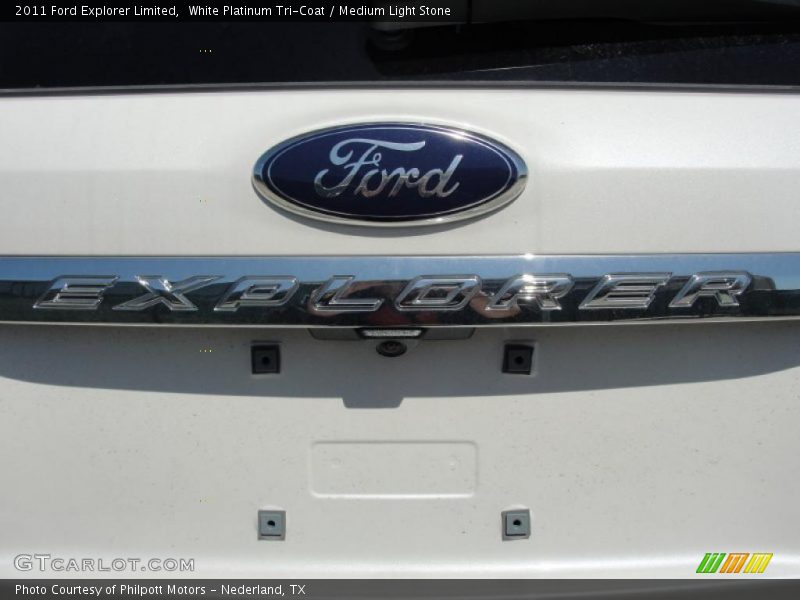 White Platinum Tri-Coat / Medium Light Stone 2011 Ford Explorer Limited